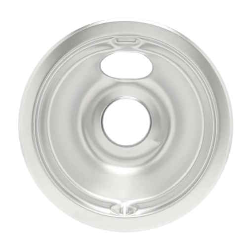 GE WS01L09257 Range Burner Drip Bowl, 6" Chrome