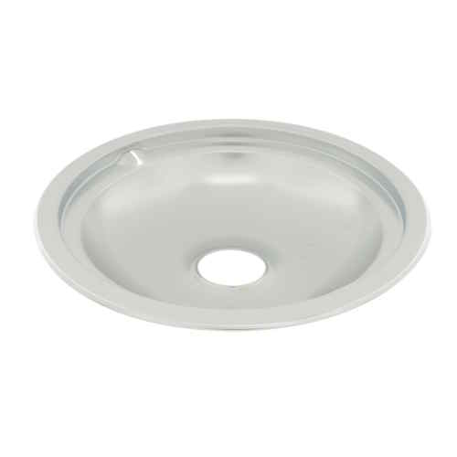 GE WS01L09258 Range Large Drip Pan, 8", Chrome
