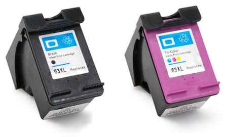 HP-63XL F6U64AN F6U63AN Ink Cartridge Black and Color Combo High Yield Compatible