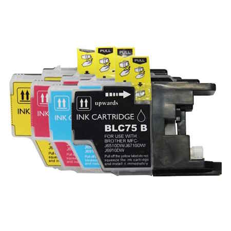 Ink Cartridge Set  BK C M Y Compatible for Brother MFC-J6910CDW  J6710CDW J5910C C71