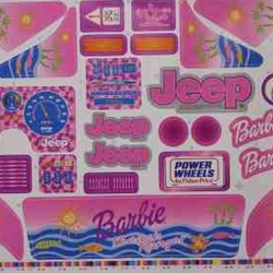 DECAL FOR BARBIE BEACH RANGER  N. L A. 