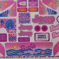 Decal For Barbie Beach Ranger N-L-A 78478-0310