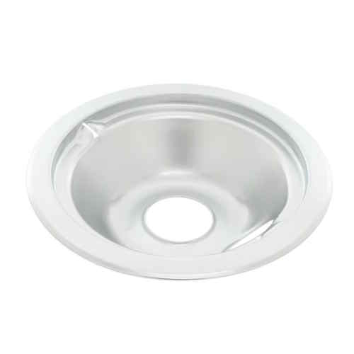 GE WS01L09257 Range Burner Drip Bowl, 6" Chrome