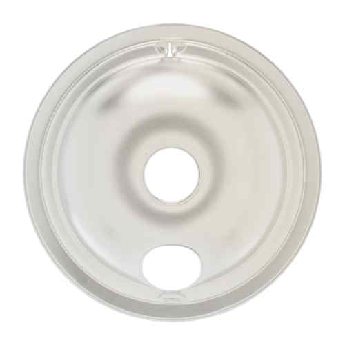 GE WS01L09258 Range Large Drip Pan, 8", Chrome