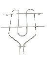 GE Range Oven Broil Element, 3410W