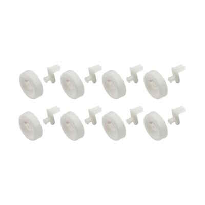 GE Dishwasher Lower Dishrack Roller Assembly Kit 8 Pack WG04A03477