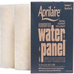 Aprilaire Humidifier Pad, Water Panel, Filter, #45, for 400/400/400M, 2/Pack
