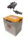 Power Wheels 12V Orange Top Battery and Charger Combo 00801-1661-1778