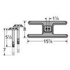 Cast Iron H Twin Burner  