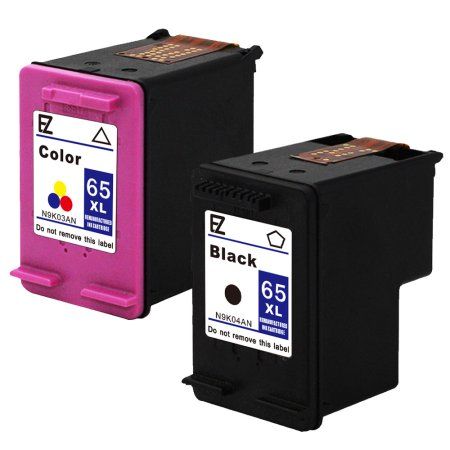HP-65XL Black and Color Ink Cartridge Combo