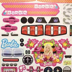 Label Sheet for Barbie Mustang 