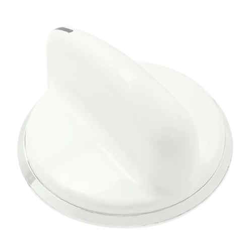 GE WW02F00278 Washer/Dryer Selector Knob, White/chrome