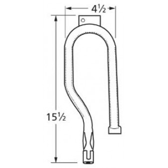 16431 Stainless Steel Burner 15.5 x 4.5