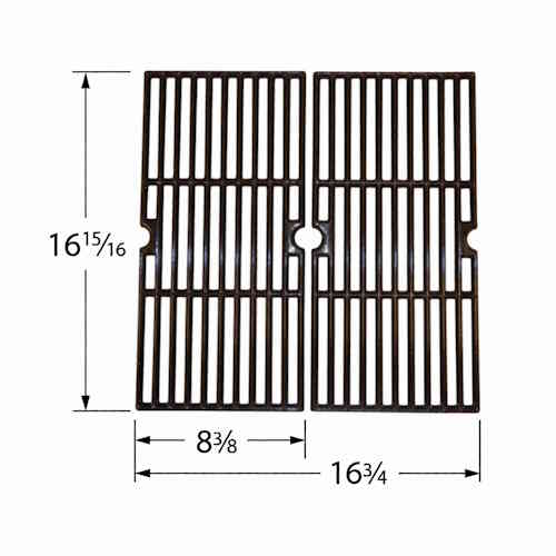Porcelain Cast Iron Cooking Grill Set of 2 65022
