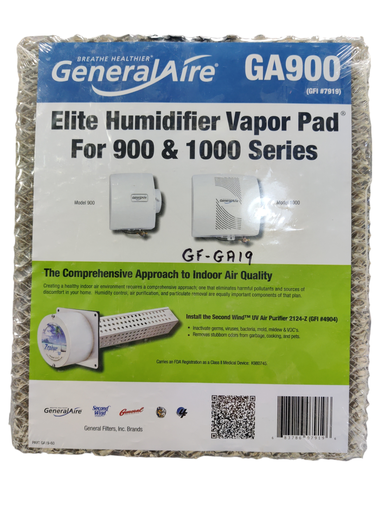 GeneralAire Humidifier Pad, 900/1000, 11-3/4" x 9-1/2" GF-GA900