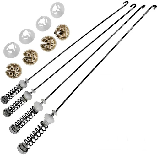 Whirlpool W10780048 Top Load Washer Suspension Rod Kit, 4/Pack